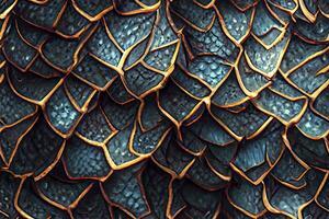 Dragon Scale Seamless Pattern for FantasyThemed Designs photo