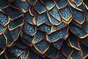 Dragon Scale Seamless Pattern for FantasyThemed Designs photo