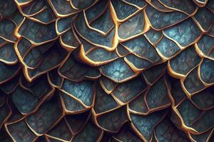 Dragon Scale Seamless Pattern for FantasyThemed Designs photo