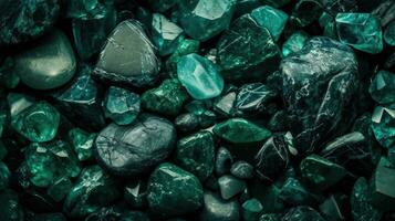 Lush Emerald Green Stone Texture Background for Design Projects photo