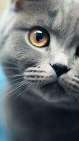 linda gato fondos de pantalla para androide gracioso fondos de pantalla con detallado facial caracteristicas ai generado foto