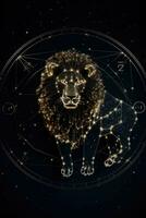 Leo Constellation in the Night Sky photo