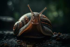 Happy Snail in Cinematic Shot photo