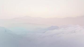 Tranquil Fog in Dreamy Pastel Colors photo