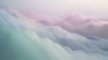 Tranquil Pastel Fog Abstract photo