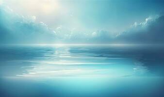 Tranquil Blue Water Scene Background photo