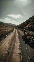 Journeying Alone A Hitchhikers Adventure on a Remote Road photo