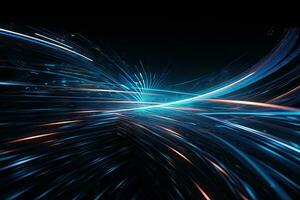 Blue Lines Abstract Background Design for Website Header photo