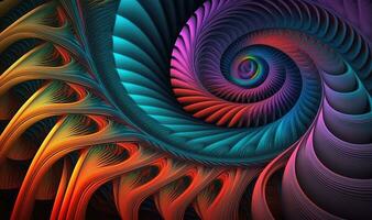 Colorful Fractal Texture for Digital Backgrounds photo