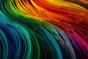 Vibrant Rainbow Abstract Background in Multiple Camera Views photo