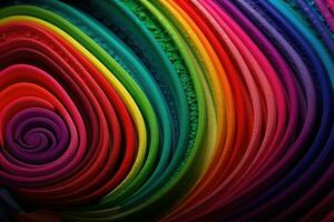 Vibrant Rainbow Abstract Background in Multiple Camera Views photo