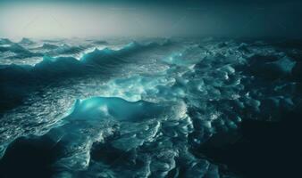 Ethereal Blue Sea Surface View for Relaxation and Inspiration photo
