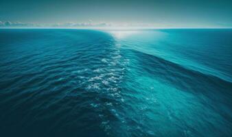 Ethereal Blue Sea Surface View for Relaxation and Inspiration photo