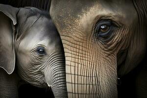 Captivating UpClose Photography of Animal Mother and Child photo