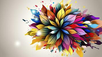 Vibrant Floral Abstraction for Creative Design Projects photo