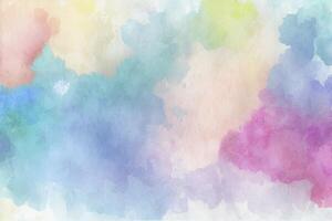 Multicolor Abstract Watercolor Wallpaper in Pastel Colors photo