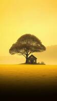 Stunning Minimalistic Landscape Photography in Yellow photo