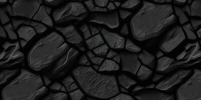 Sleek Black Stone Texture Background for Modern Designs photo