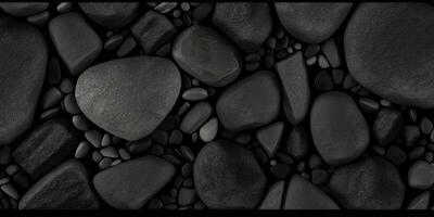 Sleek Black Stone Texture Background for Modern Designs photo