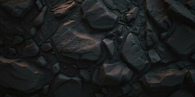 Dark Stone Texture Background with Cinematic Lighting photo