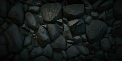 Dark Stone Texture Background with Cinematic Lighting photo