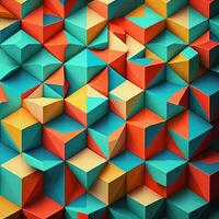 Vibrant Block Color Pattern for Modern Designs photo