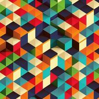 Vibrant Block Color Pattern for Modern Designs photo