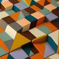 Vibrant Colorful Patterned Tiles for Interior Design photo