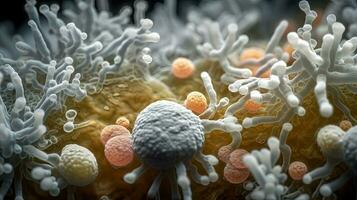 Invasive Fungal Infection Candida Auris on Human Skin photo