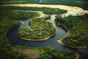 descubrir el belleza de el Amazonas selva en sur America foto