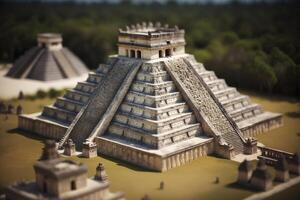 Discovering the Miniature World of Chichen Itza Mexico photo