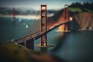 Golden Gate Bridge in San Francisco A Miniature View photo
