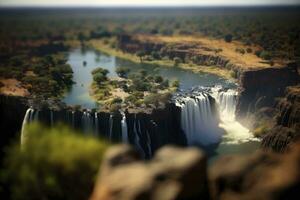 experiencia el majestuoso victoria caídas en Zambia foto