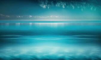 Ethereal Deep Blue Lake Water Abstract Background for Professional Use photo