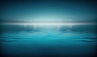 Ethereal Deep Blue Lake Water Abstract Background for Professional Use photo