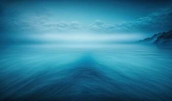 Ethereal Deep Blue Lake Water Abstract Background for Professional Use photo