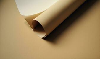 Soft Ethereal Dreamy Beige Paper Texture Background for Professional Use photo