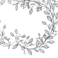 Minimalist Garland Illustration in One Continuous Line Art Style photo