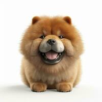 contento perro chino perro chino perro con adorable sonrisa en pixar estilo foto