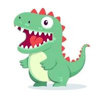 Adorable TRex on White Background photo