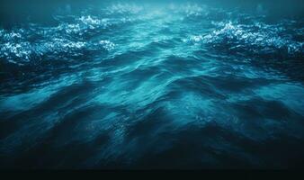 Ethereal Deep Blue Sea Water Texture for Professional Design photo