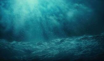 Ethereal Deep Blue Sea Water Texture for Professional Design photo