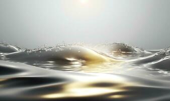 Tranquil Water Surface Texture with Ripples and Splashes photo