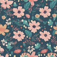 Girly Flower Pattern for Repeat Design photo