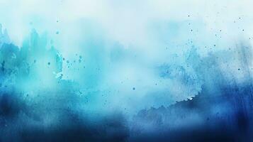 Soothing Blue Watercolor Gradient Background for Design Projects photo