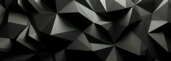 Dark Geometric Polygonal Background in the Style of Bryce 3D photo