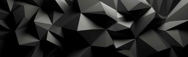 Dark Geometric Polygonal Background in the Style of Bryce 3D photo