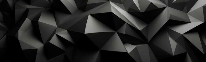 Dark Geometric Polygonal Background in the Style of Bryce 3D photo