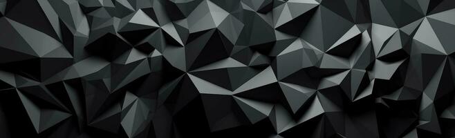 Dark Geometric Polygonal Background in the Style of Bryce 3D photo