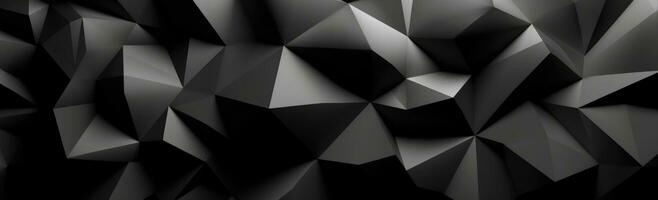 Silver and White Geometric Polygonal Background with Dark Foreboding Colors photo